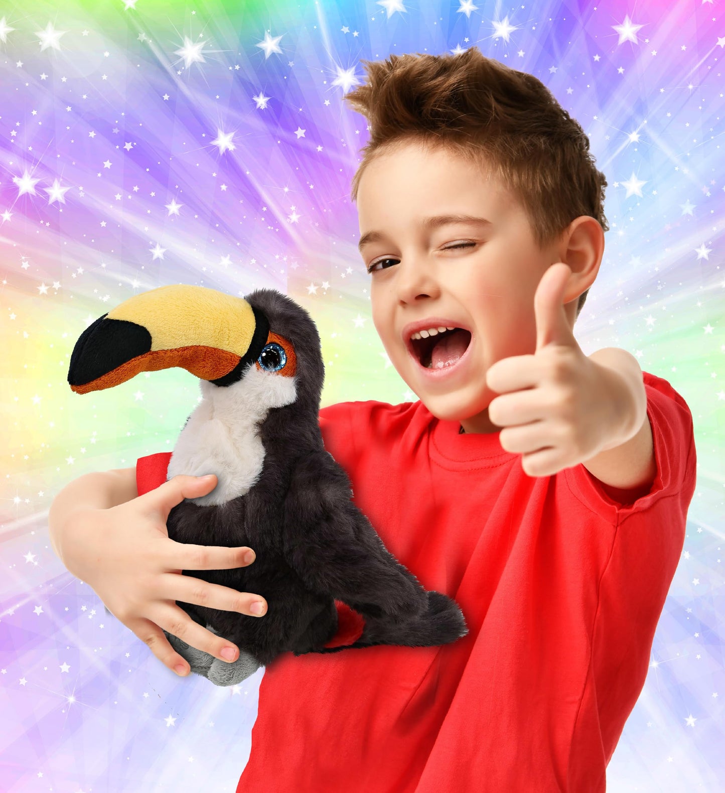 DolliBu Toucan Plush - Super Soft Toucan Stuffed Animal  Cute Tropical Rainforest Animals Figures Bird Plush Toy for Boys and Girls  Adorable Toucan Bird Toy for Kids  Teens  and mature-themeds - 8 Inches