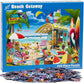 Vermont Christmas Company Beach Getaway Jigsaw Puzzle 550 Piece - Fully Interlocking And Randomly Shaped Pieces - 24' X 18'
