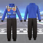 Bordazor Kids Race Car Driver Costume Racing Suit for Boys Girls Dress Up Halloween (5-6 Years)
