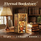 CUTEBEE Book Nook Kit - DIY Miniature House Dollhouse Kit for mature-themed and Teens  Booknook Bookshelf Decor Alley Model Build with LED Light  Gifts for Family and Friends (Eternal Bookstore)