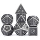 DNDND Dragon Scale Metal Dice Set, 7 Pieces Polyhedral Metallic Die with Gift Metal Case for Dungeons and Dragons D&D (Ancient S