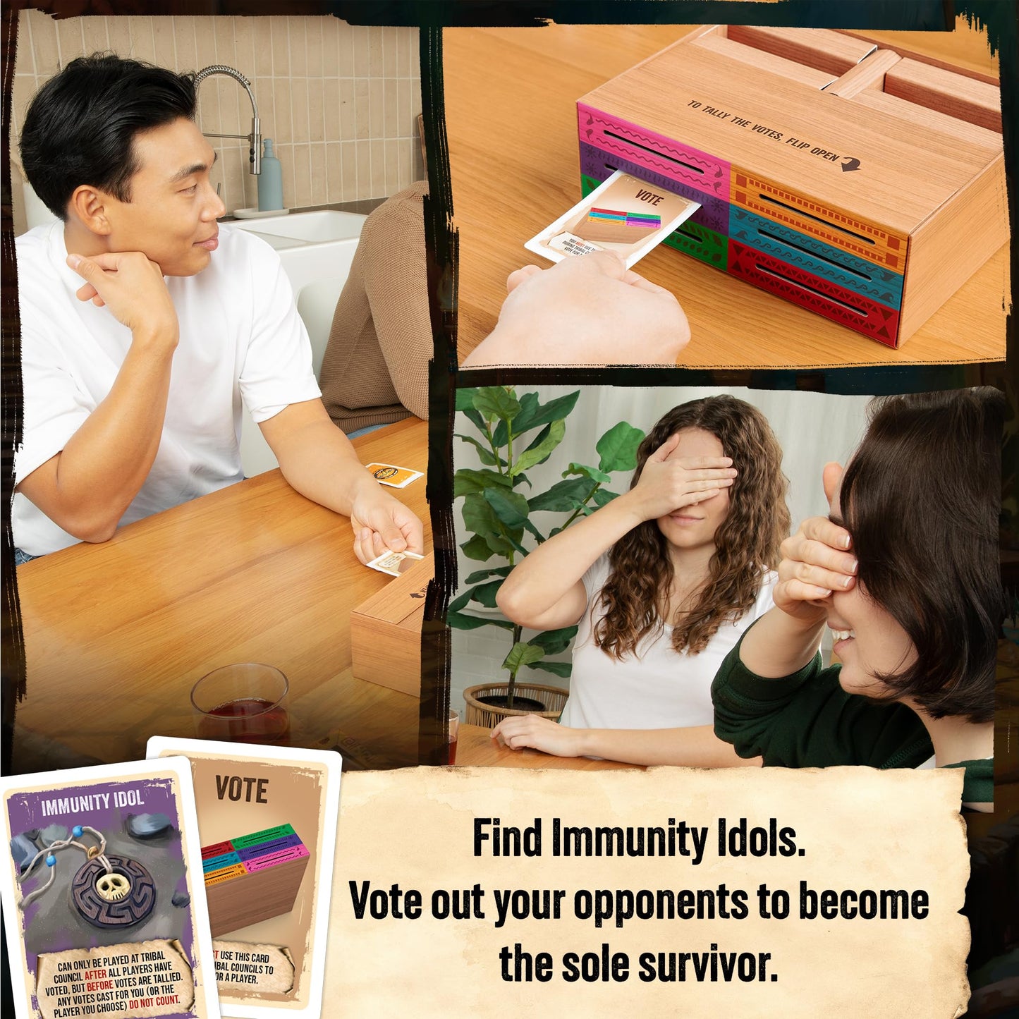 Survivor: The Tribe Has Spoken by Exploding Kittens - The only Official Card Game for Survivor Fans - Family Party Game for Ages
