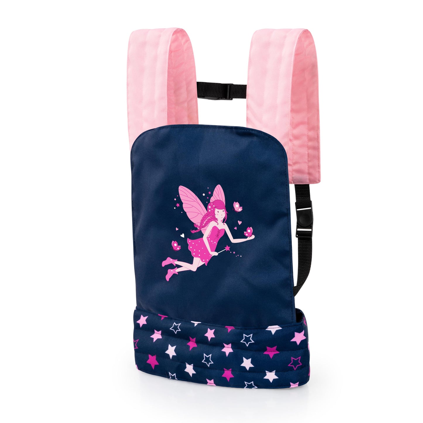 Bayer Design 62216Aa Doll Carrier For Kids Easycarry, Front And Back Portable, Blue, Pink, Fairy