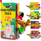 Beiens Baby Books Toys, Touch And Feel Crinkle Cloth Books For Babies, Infants & Toddler, Early Development Interactive Car & Stroller Soft Toys For Boys & Girls (Rainforest Tails-1 Book)