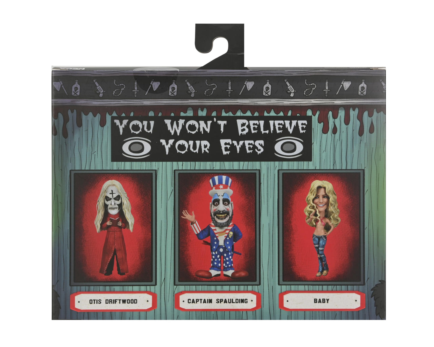 NECA House Of 1000 Corpses Little Big Head 3Pk - Multicolor Plastic Figures, Model 39943