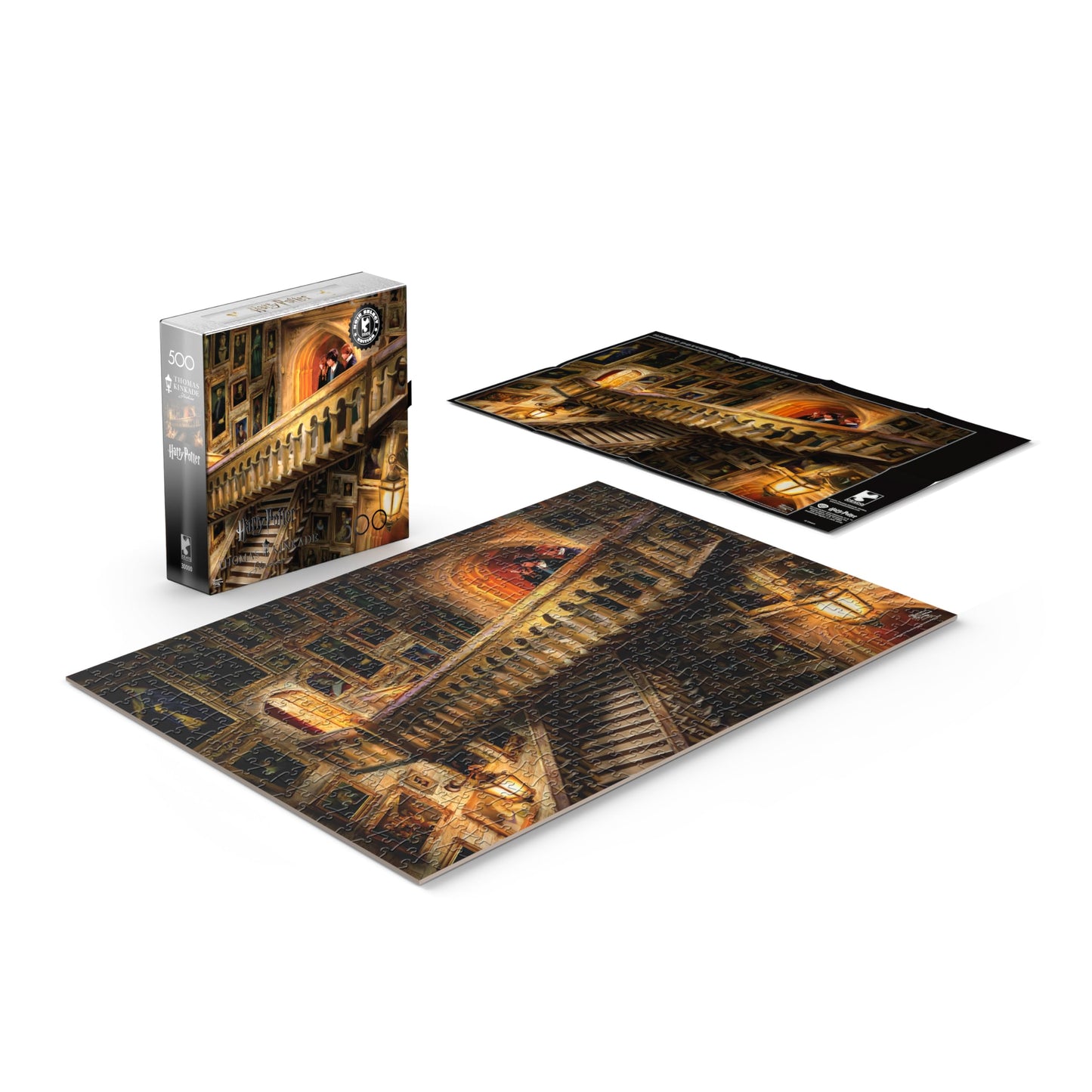 Ceaco 500 Piece Jigsaw Puzzle - Thomas Kinkade Harry Potter Grand Staircase - Challenging Game Night Puzzle - Paper Material