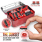 The Little Plastic Train Co. Sunset Deluxe Board Game Train Set - Red Miniatures for Ticket to Ride, Model LPX 1005