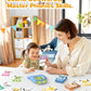 Airbition Phonics Talking Flash Cards for Toddlers 2-8, 252 Words, CVC Blends, Long Vowel Sounds, Montessori Language Learning Toys, Blue