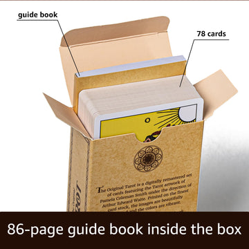 The Original Tarot Cards Deck With Guide Book For Beginners, Improved Alternative To Rider Waite Tarot Deck