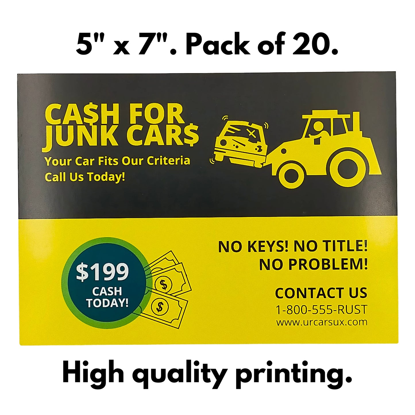 Better Me We Buy Junk Cars Prank Cards - Funny Gifts Practical Jokes Kit, Parking Lot Windshield Prank, Pack Of 20 Cards