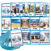 30Pcs/Set Places&Building Kids Gifts English Flash Cards Pocket Card Educational Learning Baby Toys For Children Pre-Kindergarten
