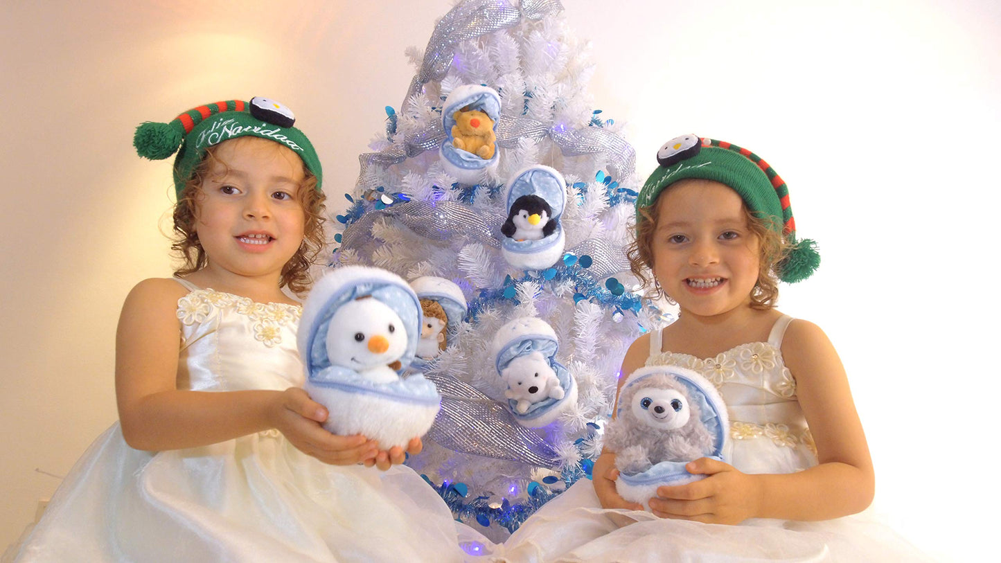 Plushland Snowball Stuffed Zip Up Animal - Polar Bear - Cute Plush Animal Assortment -Wonderful Soft Toy For Families & Friends