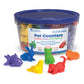 Learning Resources Domestic Pets Counters - Educational Sorting Toy, 72 Pieces, Multicolor, Plastic, Model LER0780