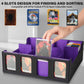 Card Storage Box For Trading Cards, 3000+ Mtg Deck Box With 24 Colorful Dividers & 4 Card Supports, Commander Card Collection Bo