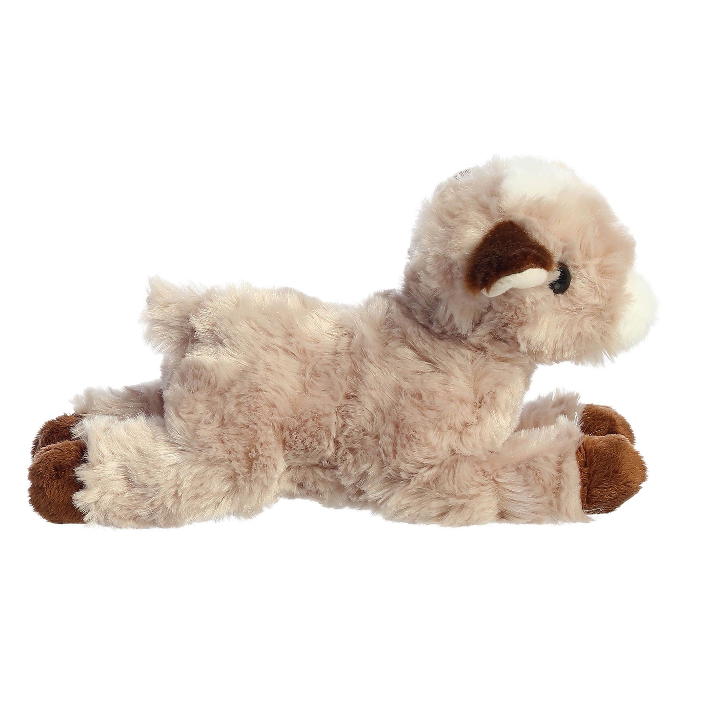 Aurora® Adorable Mini Flopsie™ Paisley Goat™ Stuffed Animal - Playful Ease - Timeless Companions - Brown 8 Inches