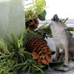 The Bridge Collection Small Howling Wolf Figurine - Resin Gray Wolf Howling Statue For Tabletop Decor