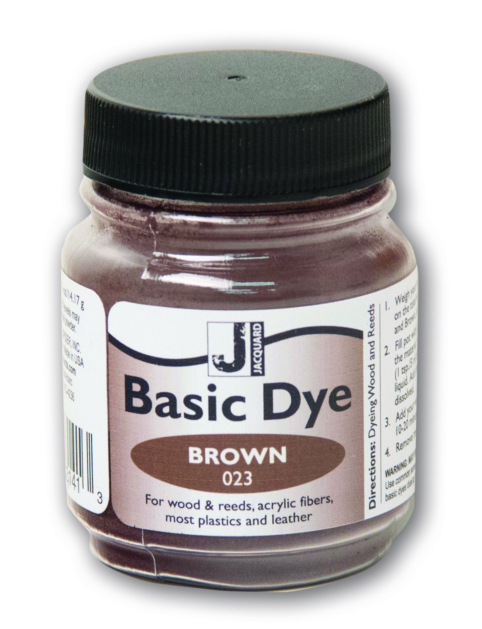 Jacquard Basic Dye .5oz - Brown - The Perfect Solution for Hard to Dye ...