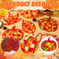 Qyeahkj 36 Set Fall Suncatchers Crafts for Kids DIY Autumn Window Tissue Paper Crafts Kit Maple Leaves Pumpkin Hanging Decor for