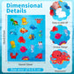 480 Pieces Sea Life Shape Stickers For Kids Self Adhesive Octopuses Crabs Turtles Seahorses Jellyfish Whales Cute Waterproof Ocean Animal Stickers For Ocean Theme Party Classroom