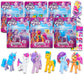 My Little Pony Mini Figures 6 Pack - Toy Bundle With 4 Cupcake Topper Figurines Plus Stickers, Bookmark | Party Supplies