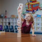 Sumblox All-New Starter Set Of 38 Math Building Blocks - Stem Solid Wood Educational Number Blocks, Includes 36 Activity Cards
