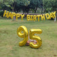 SHUNTAI 95th Birthday Decorations - Gold Jumbo Foil Mylar Number Balloons with Happy Birthday Banner for 59th or 95 Years Old Events