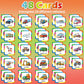 Aizweb Match Game,Memory Game, Vehicle 48 Pcs Toddler Card Games For Kids Ages 3 4 5 6,Flash Cards For Preschool Kindergarten Learning Activities,Educational Toys Homechool Supplies