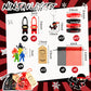 84 Pcs Ninja Party Favors Include 12 Stretchy Flying Ninjas, 24 Mini Ninja Figurines, 12 Ninja Silicone Wristbands, 12 Ninja Key