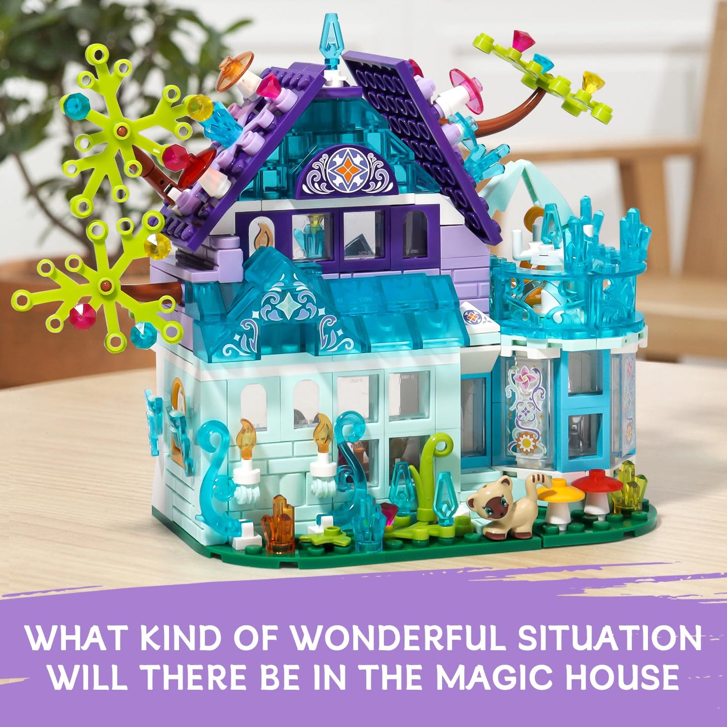 Friends Magic House Building Toy Set Compatible With Lego Friends Creative Fun For Boys And Girls Gift Idea For Kids Age 6-12 An