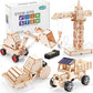 Stem Kits For Kids Ages 8-10 10-12, Wood Building Crafts Kit For Boys 8-12, Model Car Kit, 3D Wooden Puzzles Woodworking Science