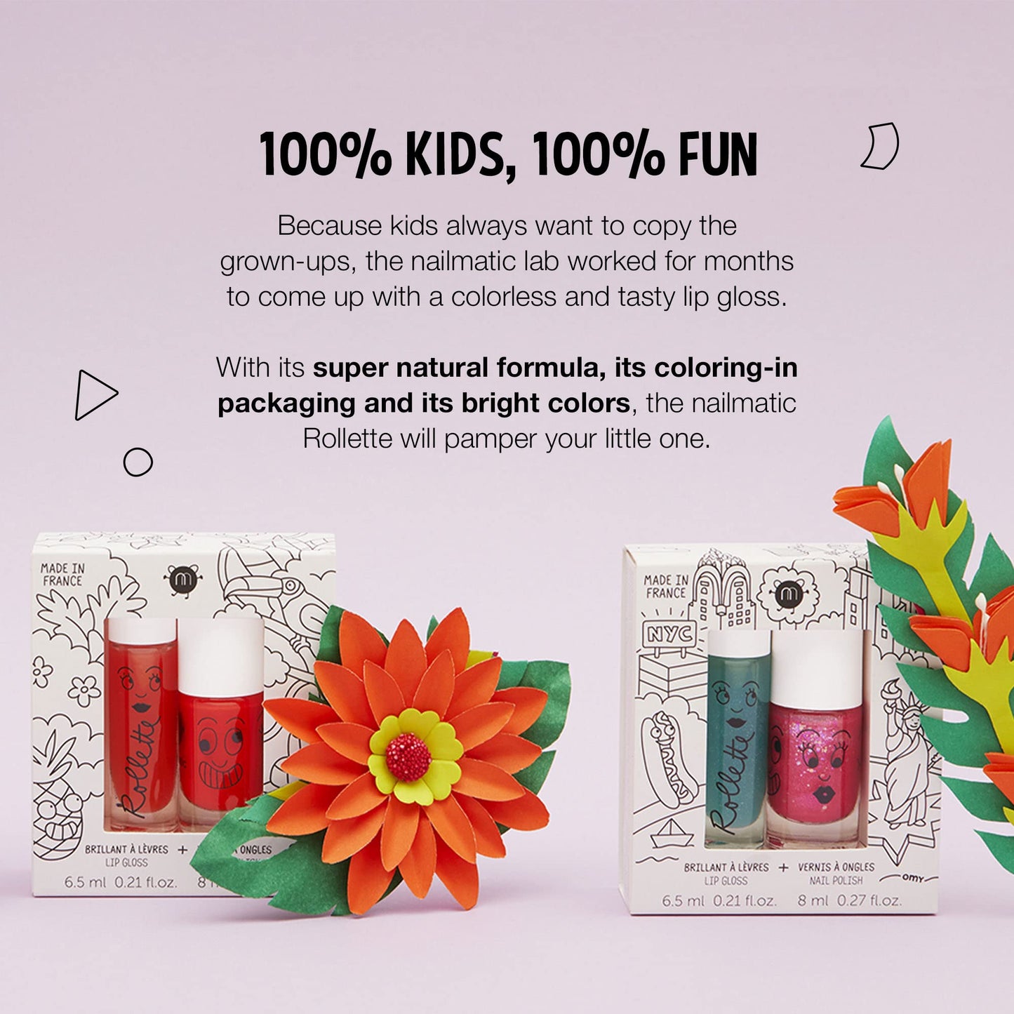 Nailmatic Kids - Colorless Hydrating Natural Lip Gloss for Kids, Vegan, Non-Toxic, Blackberry Color?