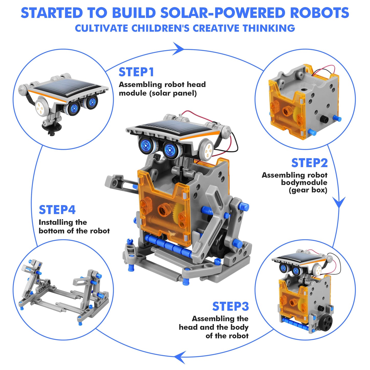 Stem 13-In-1 Education Solar Power Robots Toys For Boys Age 8-12, Diy Educational Toy Science Kits For Kids, Building Experiment Robotics Set Birthday Gifts For 8 9 10 11 12 Years Old Boys Girls Teens