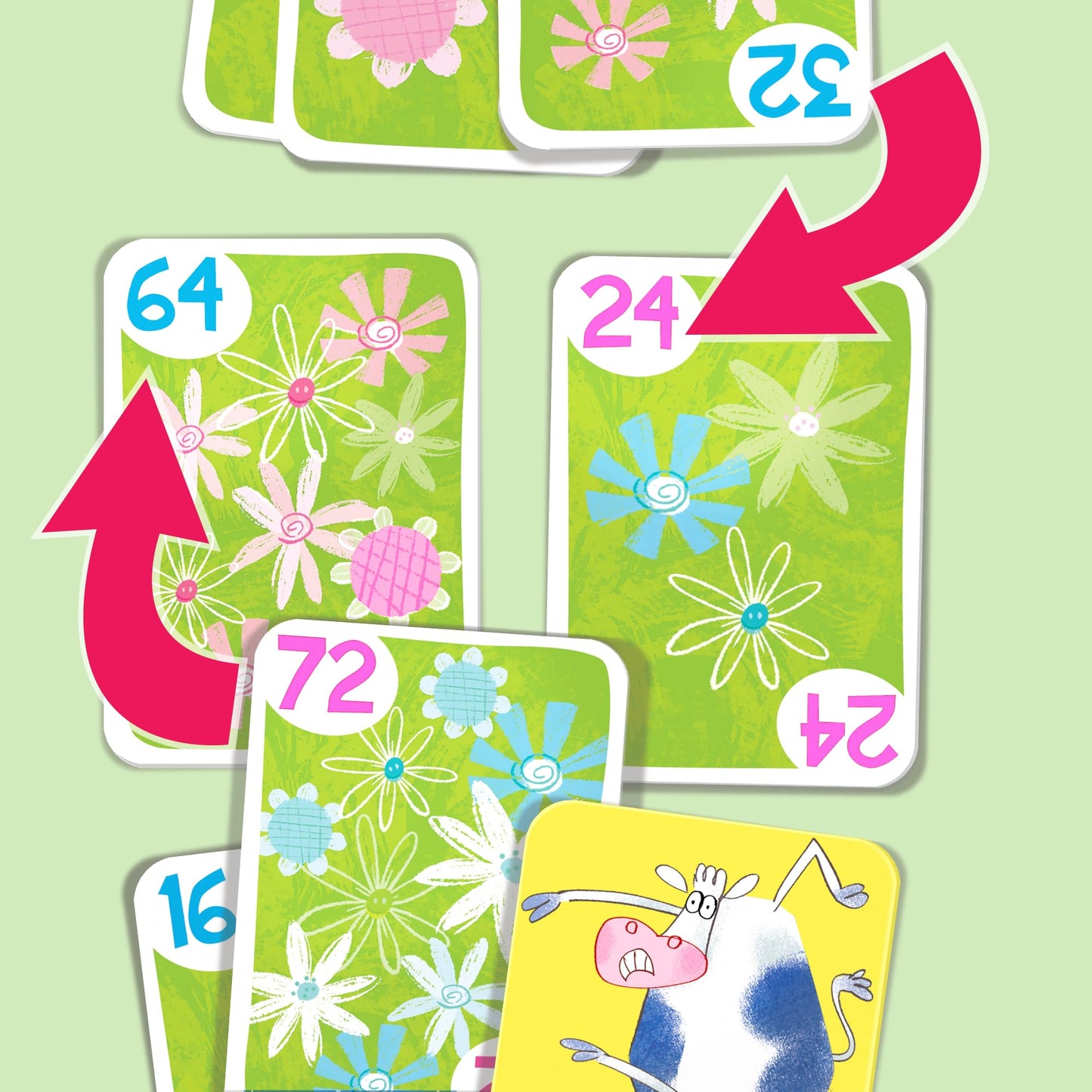 Melon Rind Jump 8, Math Game For Kids Learning Multiples Of 8, Lively, Fun Card Game, Quick Activity For Boosting Math Confidenc