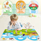 Igetooy Reusable Sticker Books For Toddlers 1-3, Stickers For Toddlers 2-4 Years, Animal Stickers For Kids, Airplane Travel Essentials Kids For Toddlers 1-3