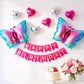 The FOMO Factory Butterfly Theme Birthday Decoration Set for Girls  Blue Pink Butterfly Foil Balloons with Silver & Pink Heart 