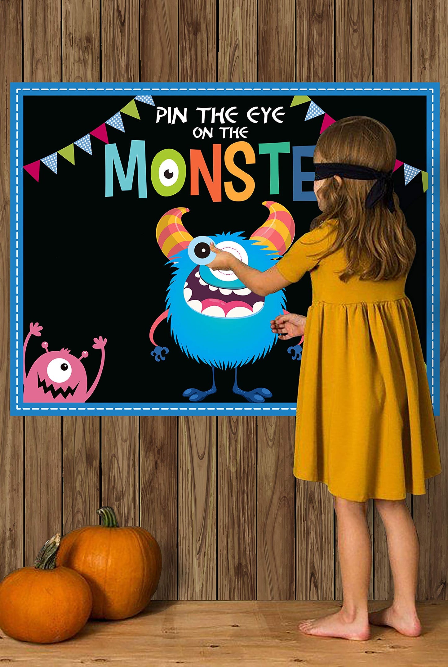 Happy Storm Halloween Party Games For Kids, Pin The Eye On The Monster, Halloween Party Activities Favors Crafts Birthday Party Games For Children Boys Girls, Monster Party Carnival Games Indoor