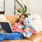 Hugimals Frankie The Cat 4.5 Lb Heavy Cute Weighted Comfort Plush Large Unscented Self Care Stuffed Animal For All Ages - Kids, Teens And Adults