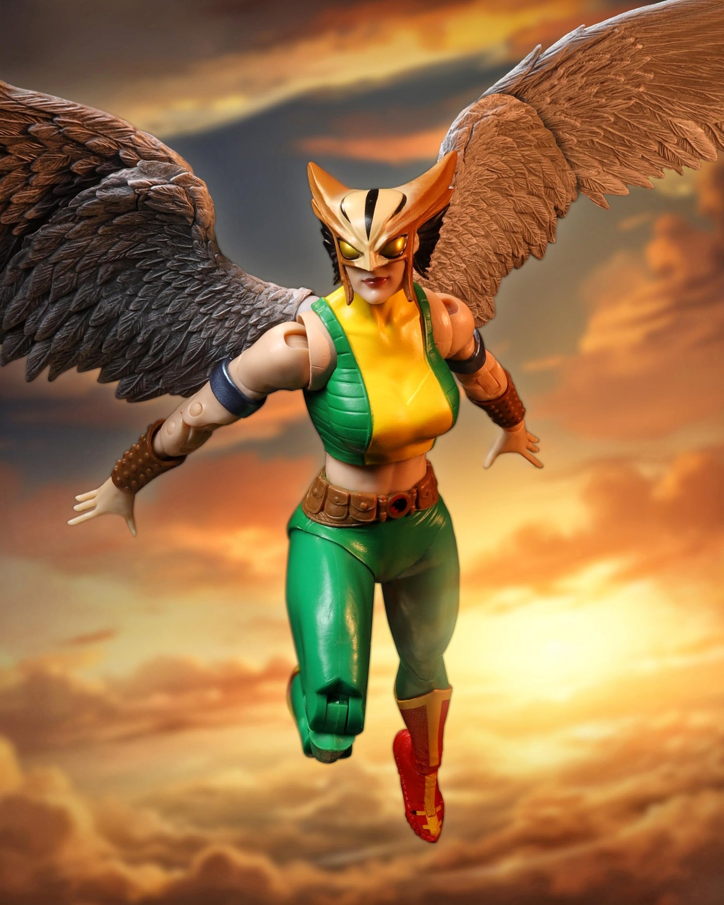 Mcfarlane Toys - Dc Multiverse Hawkgirl (Justice League Of America) 7In Action Figure, Collector Edition #36