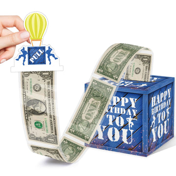 Surprise Money Box For Cash Gift Set - Gaming Birthday Money Box Gift Pull, Fun Birthday Gifts For Kids Boys Teens Video Game Lover, Birthday Party Decorations (35 Pcs Transparent Bags)