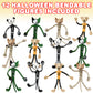 Artcreativity Halloween Bendable Figures, Set Of 12, 3D Halloween Themed Dogs And Cats In 4 Different Designs, Stress Relief Toys For Boys And Girls, And Non-Candy Trick Or Treat Supplies
