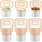Basketball Hoop Snack Cups Basketball Party Decorations Paper Basketball Party Supplies Basketball Kids' Party Cups For Basketba