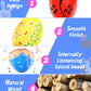 6 Pack Wooden Percussion Musical Shaker Prefilled Easter Eggs With Toys Inside Filled, Toddlers Easter Basket Stuffers Egg Fillers Montessori Toys Gifts For Kids Boys Girls Babies