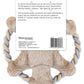 Ruffin' It Plush Chipmunk Dog Toy with Rope Chew Ring, 8.5 Inch, Multi, All Breed Sizes