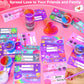 28 Pcs Valentines Day Gifts For Kids Classroom - Galaxy Slime With Valentines Day Cards For Kids School, Slime Stress Relief Fid