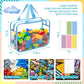 8 Packs 8 Colors Large Toy Storage Bags With Zipper And Labels, Clear Pvc Waterproof Toy Organizers Bags For Board Games, Puzzle