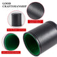 5 Pack Black Leather Dice Cups with Colorful Velvet Felt-Lined Interior and 30 Matching Colorful Transparent Dices