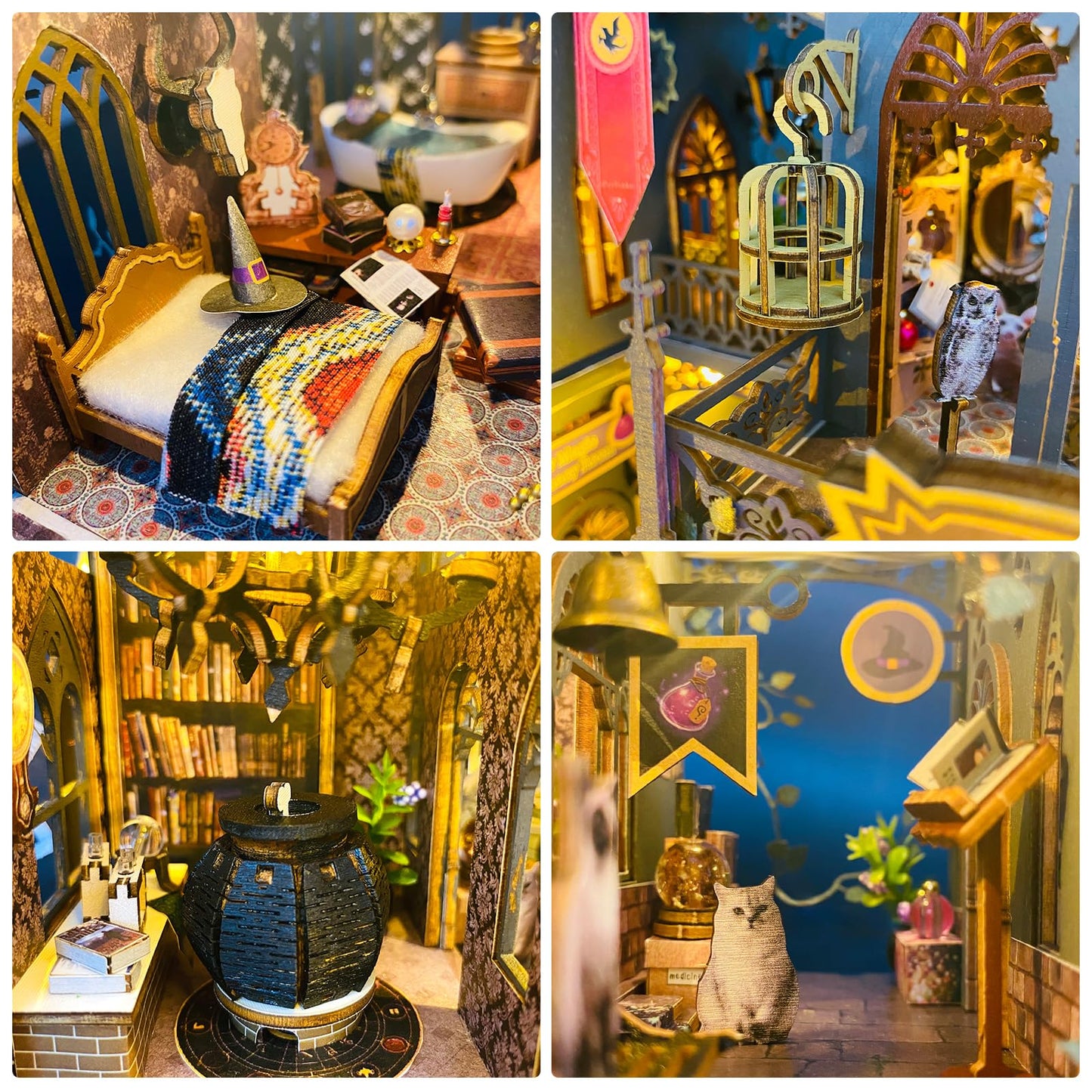 Foyucool DIY Miniature House Kits, Tiny House Kit, Doll House Kits for Adults to Building, Unique Birthday Christmas Day Gift fo