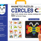 Play Panda Magnetic Puzzles : Circles - Includes 400 Magnets, 200 Puzzles, Magnetic Board, Display Stand - for Boys and Girls