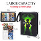 Trading Card Binder for Anime Cards 4 Pocket with 60 Sleeves up to 480 Cards Waterproof Card Storage Bag with Removable Sleeves for Anime and TCG Cards