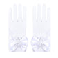 Flower Girls Dress White Tea Party Gloves Princess Dress Size 7-8